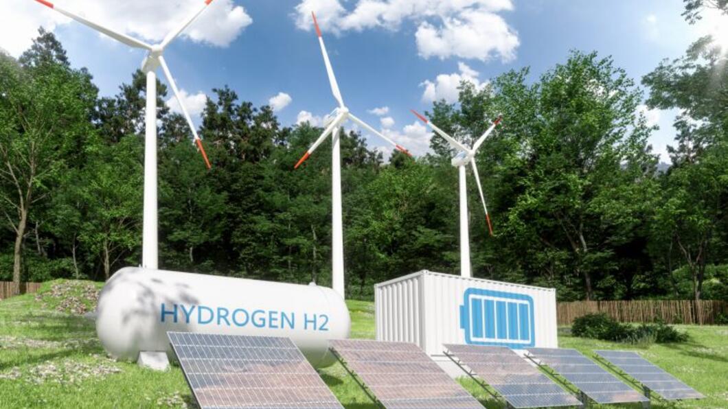 energietransitie windmolens zonnepanelen batterij waterstof