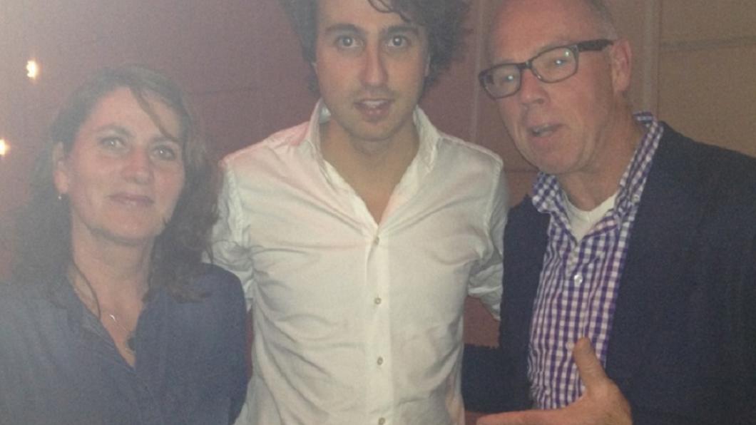 Jos Janssen en Annemie van Thoor ontmoeten Jesse Klaver Annemie van Thor, Jesse Klaver en Jos Janssen